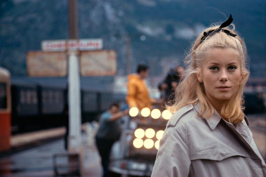 Catherine Deneuve as the most beautiful French woman starring for The Umbrellas of Cherbourg