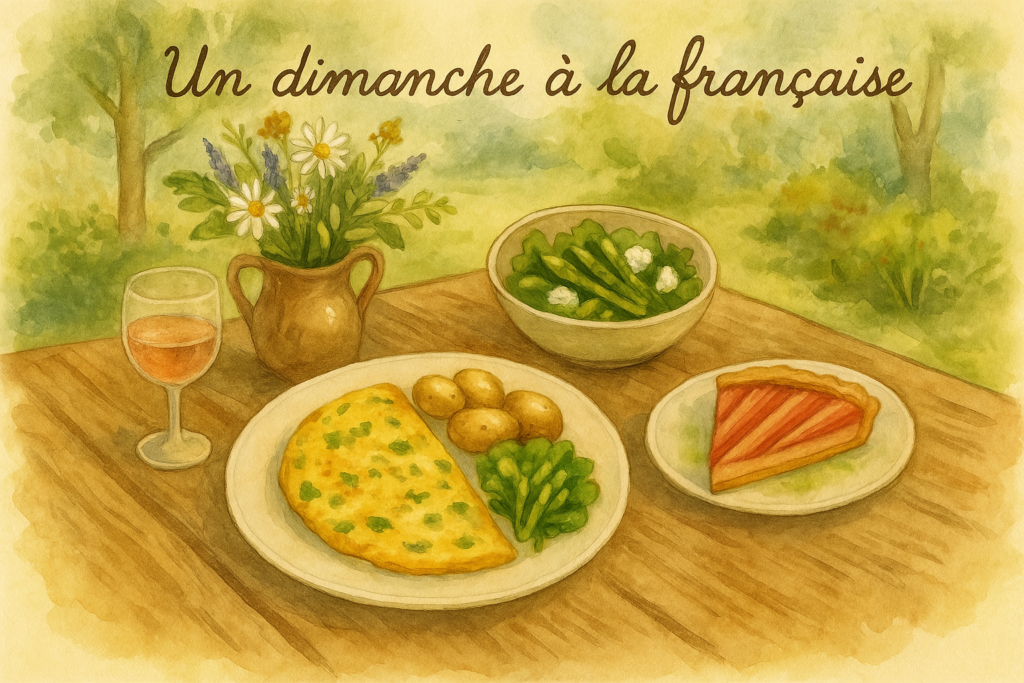 un dimanche à la française slow life in France joie de vivre French Lifestyle Solw Path of living and holy sunday