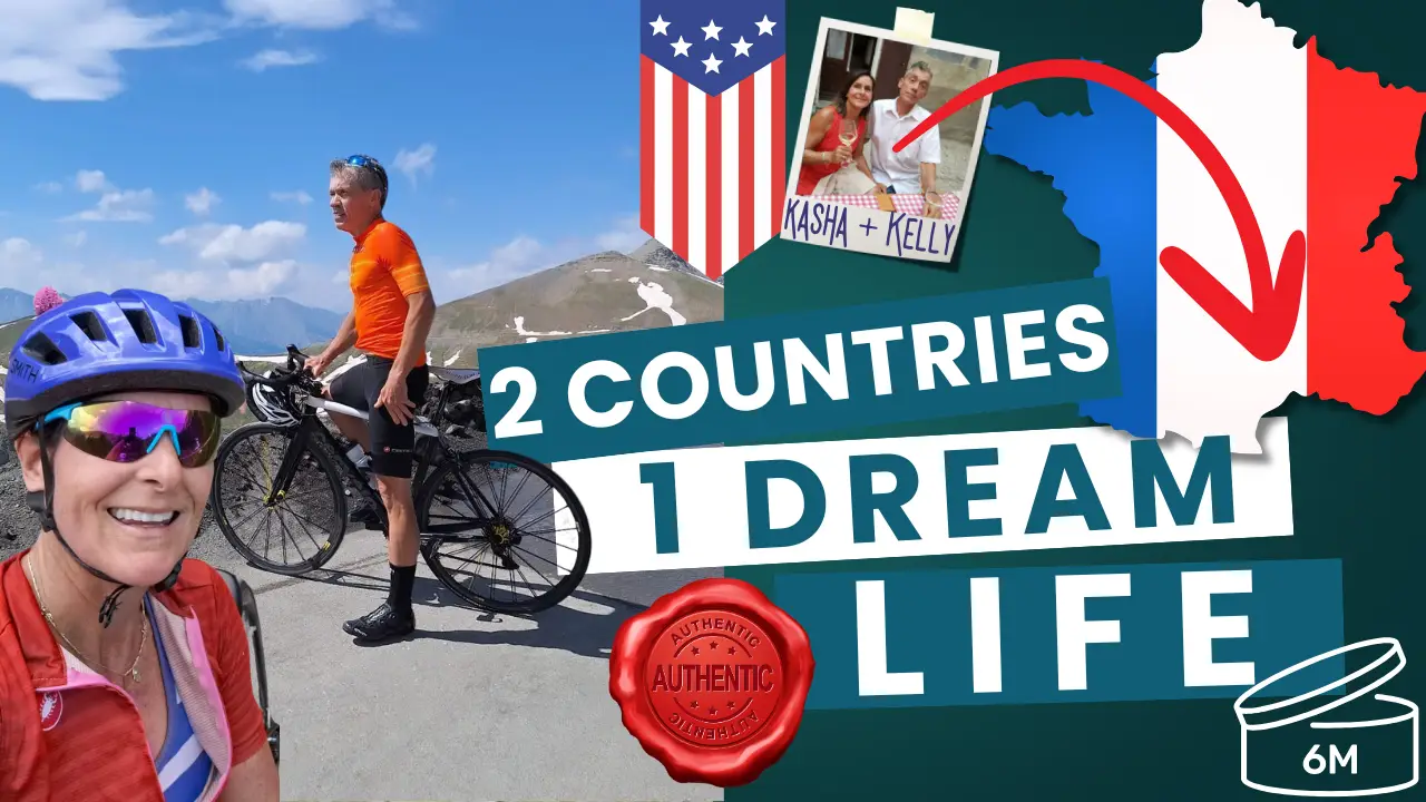 part time retirement in France for american cyclist couple