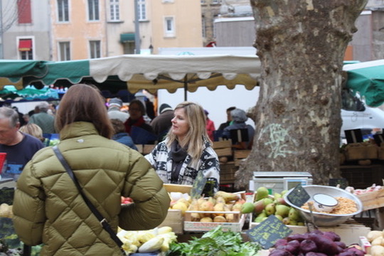 Scene at the french market